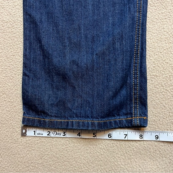 Kimes Ranch Jeans Mens 33x32 Cal Straight Leg Blue Dark Wash Western Denim USA - Picture 3 of 8